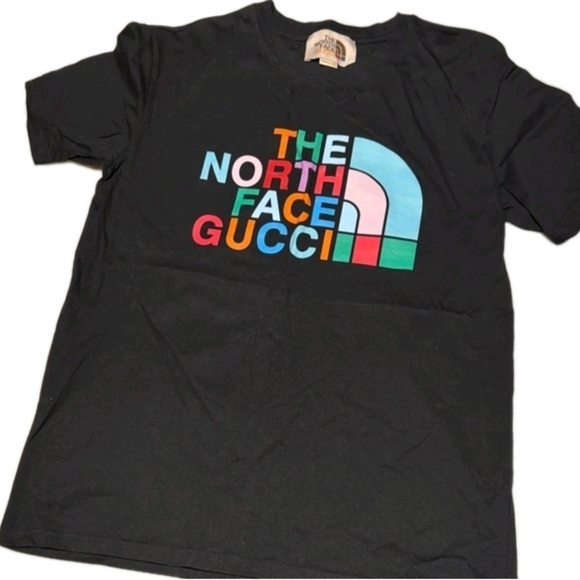 GUCCI x The North Face (Unisex) T-shirt Black Size Small (EUC) - Picture 2 of 5